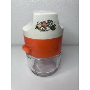 Vintage Gemco USA Citrus Juicer with Detachable Top, Clear Glass Bottom